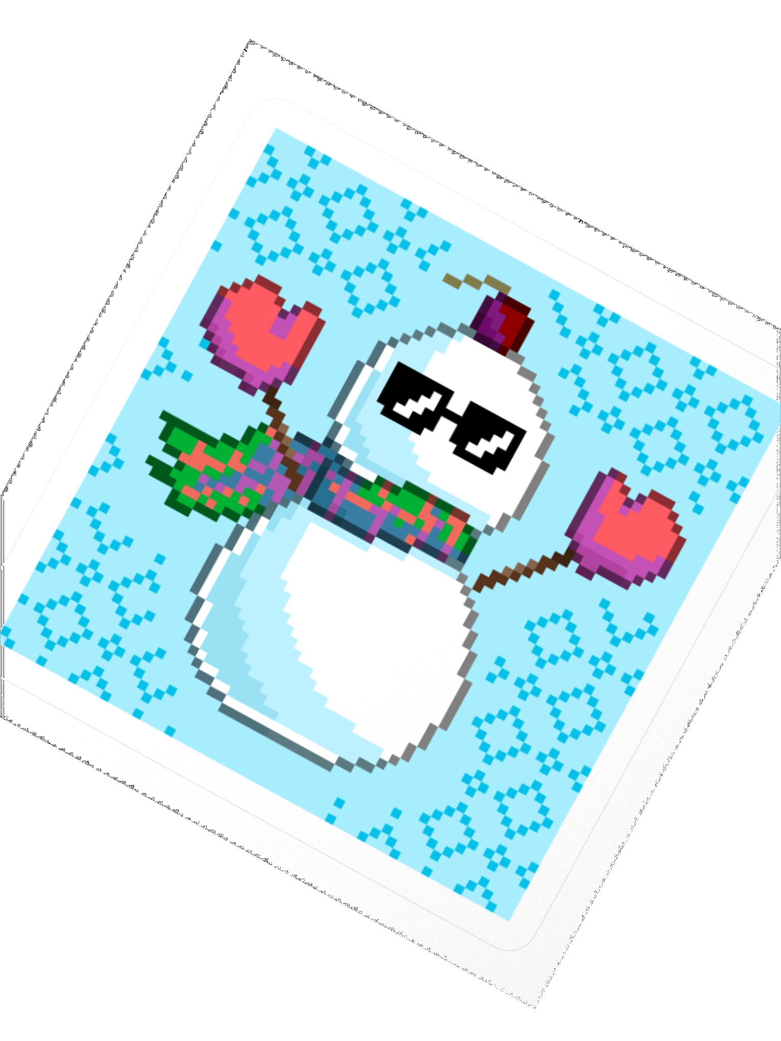 Cool Snowman Sticker product image (4)