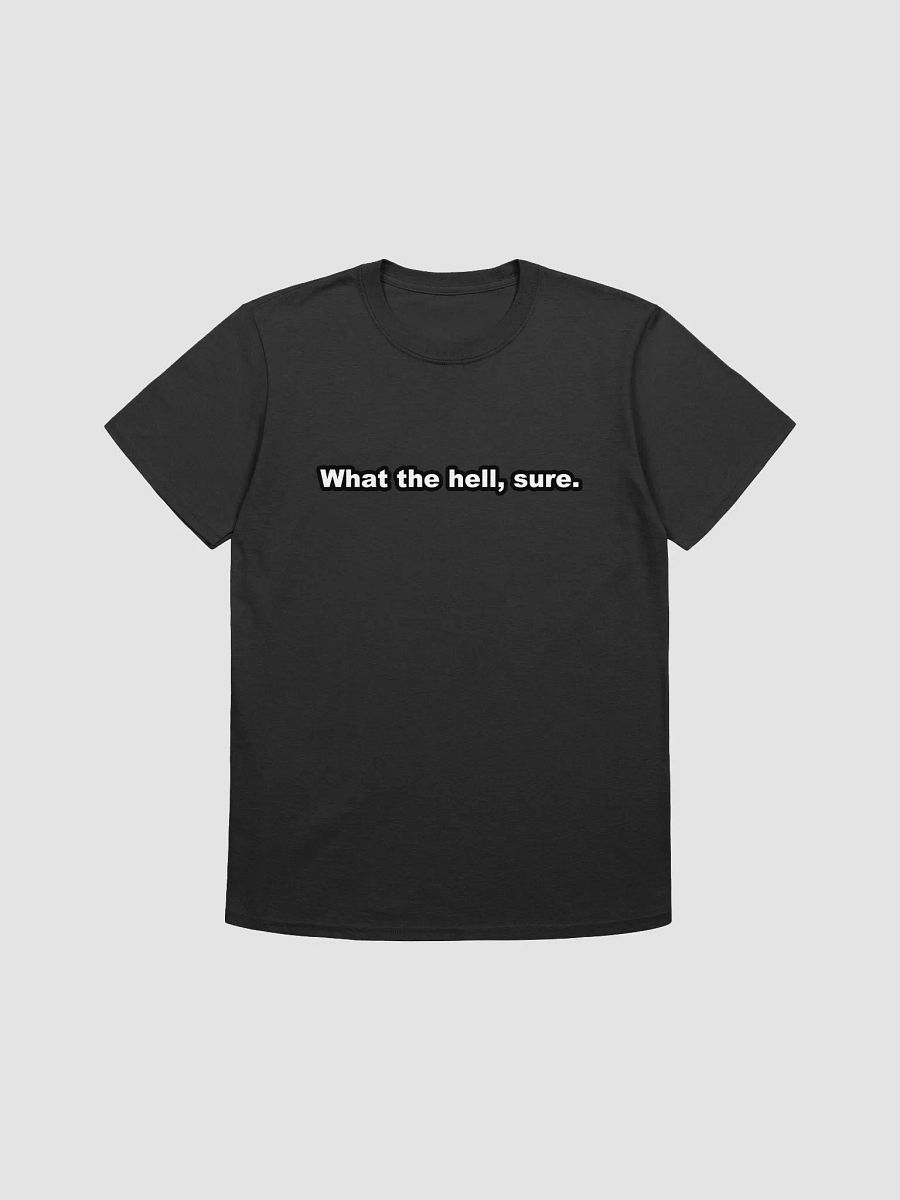 What the hell, sure. T-Shirt product image (1)