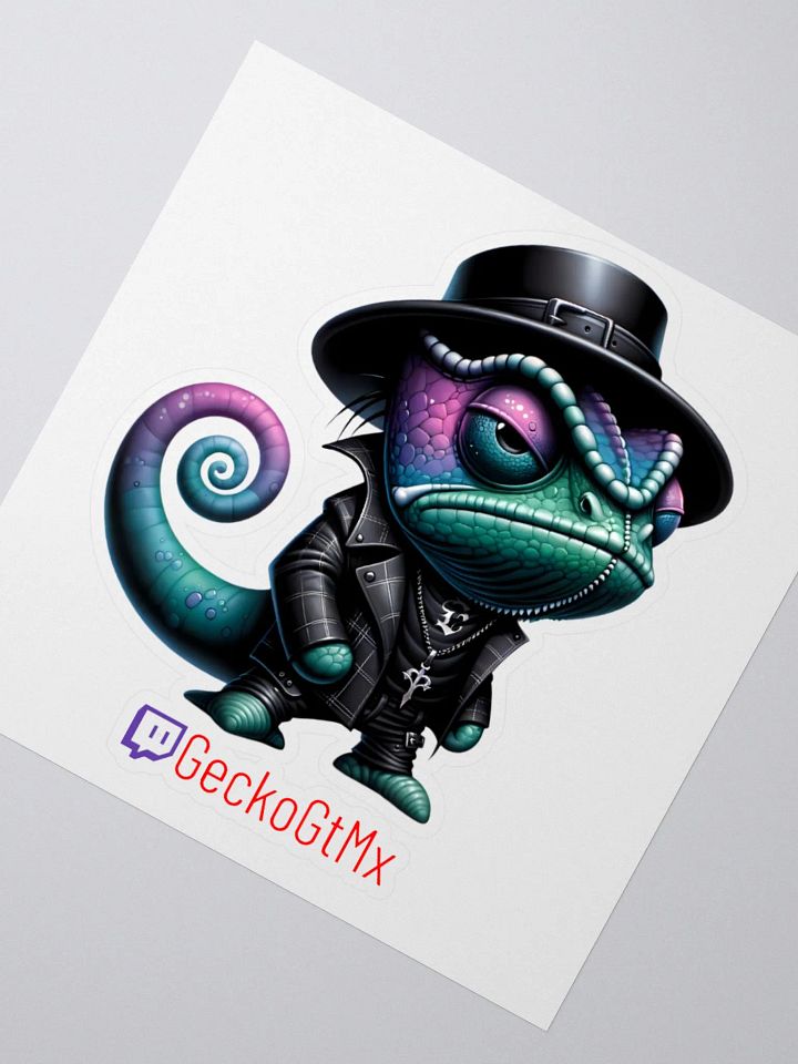 Goth Gecko Sticker Set product image (4)