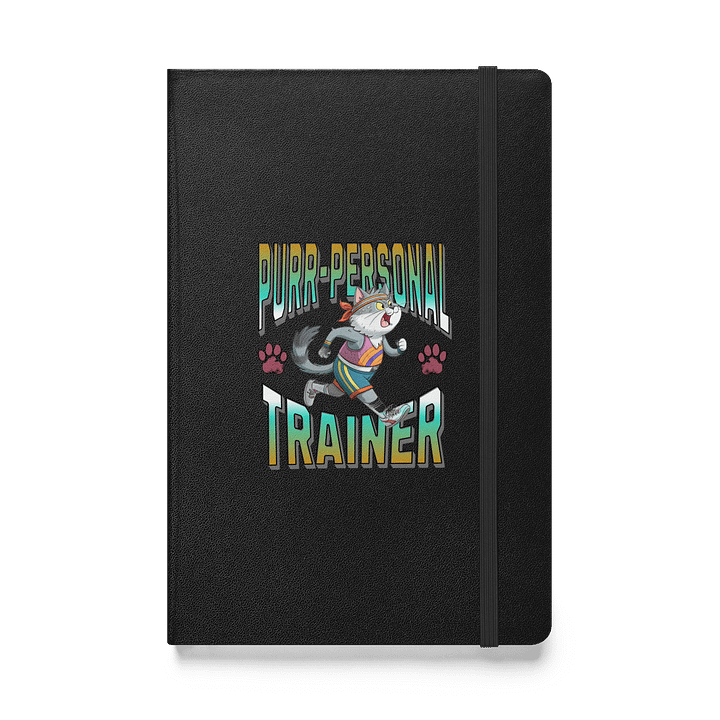 Purr Personal Trainer Cat Hardcover Notebook product image (1)
