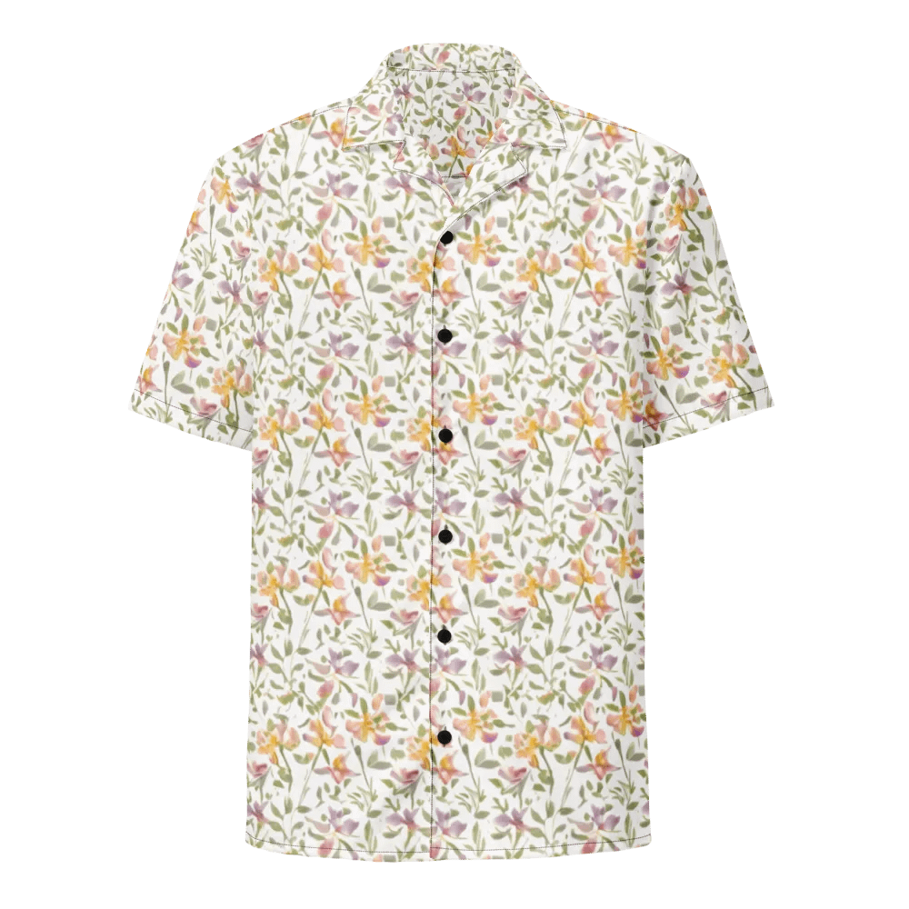 Floral Pattern Freesia Flowers Hawaiian Shirt product image (1)
