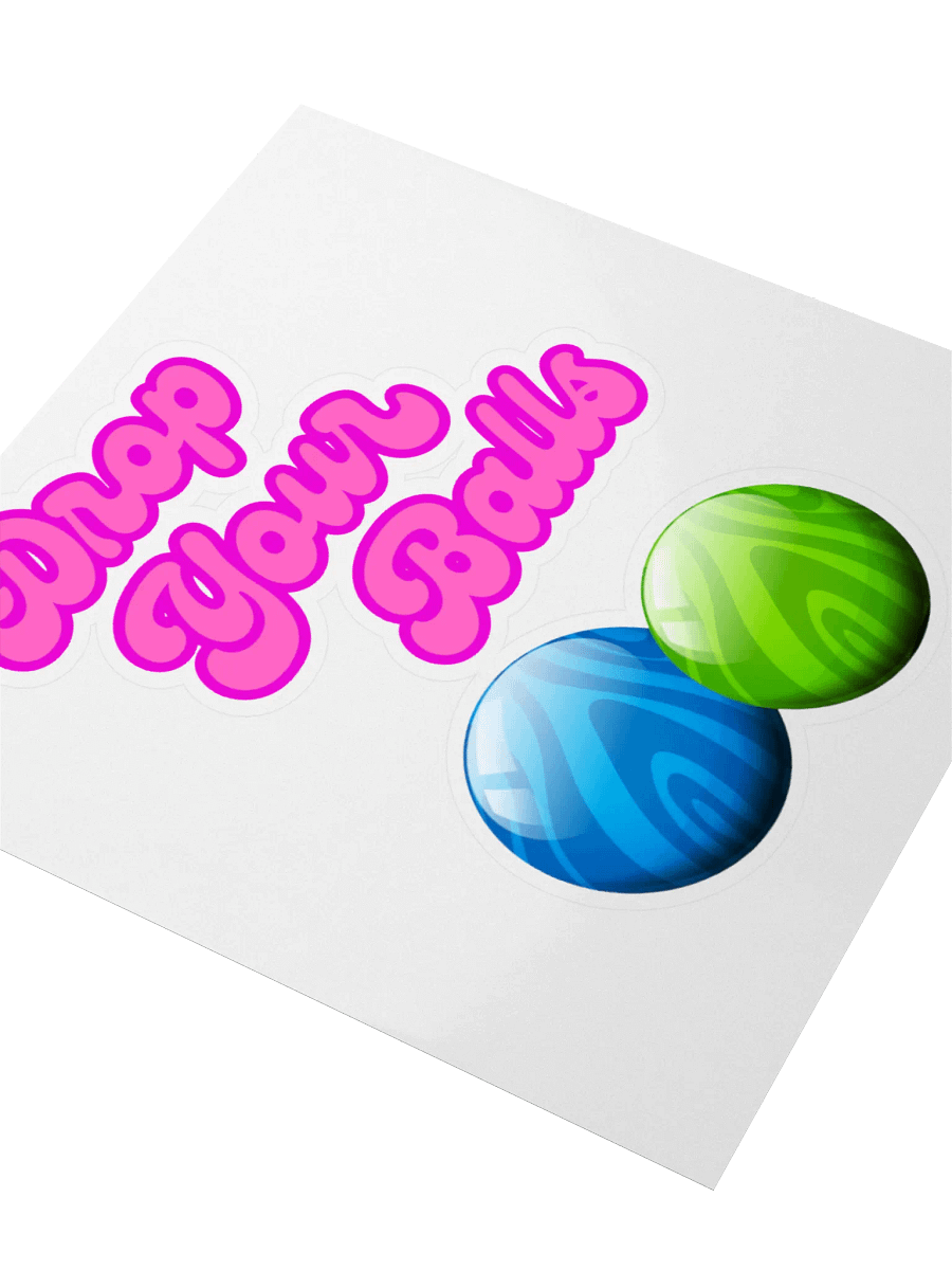 Retro "Drop Your Balls" Stickers product image (9)