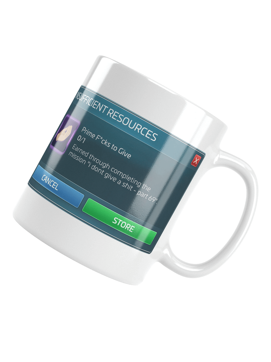 Insufficient F*cks to Give [Mug] product image (11)