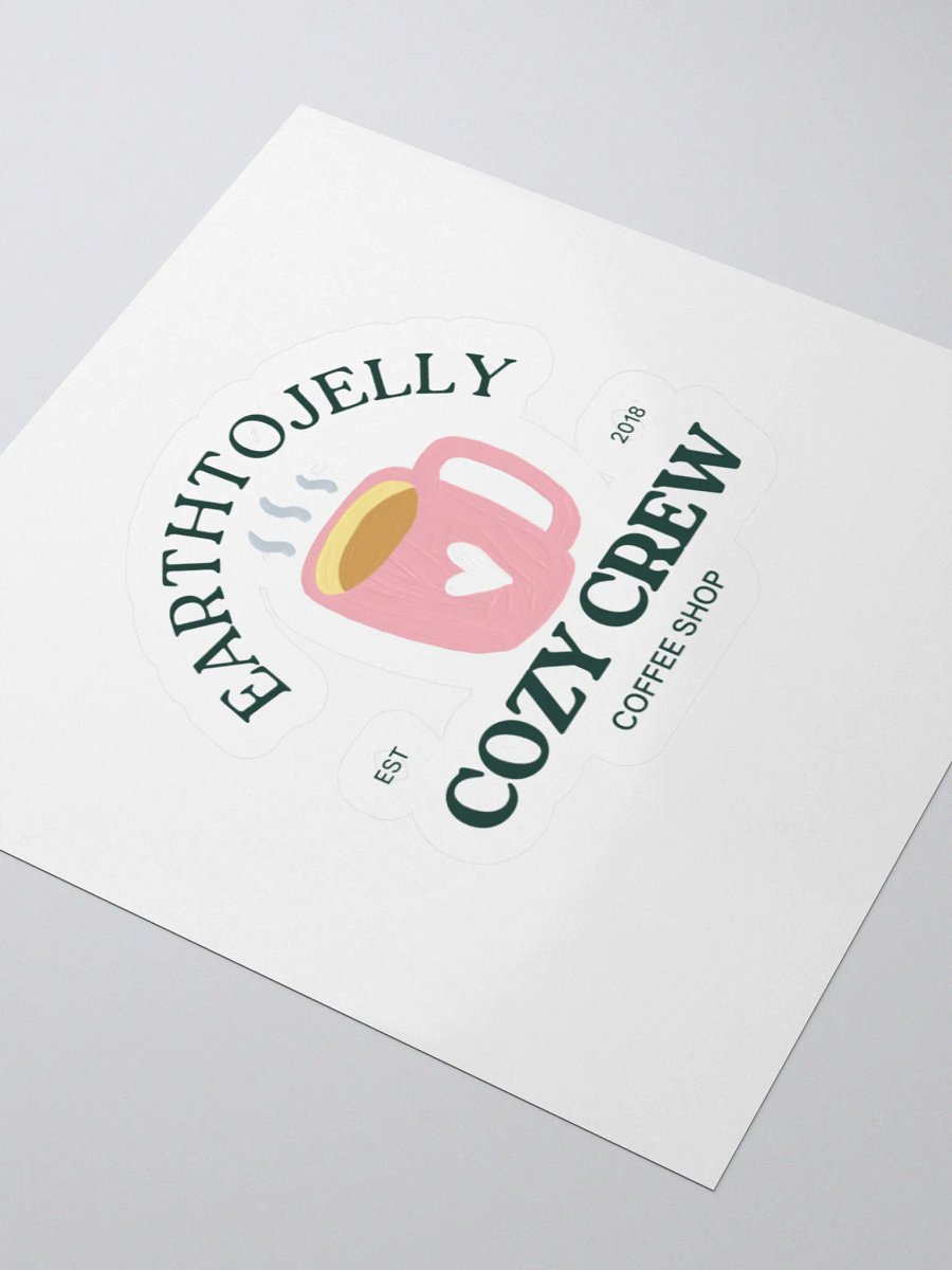 Cozy Crew Coffee Shop Sticker product image (3)