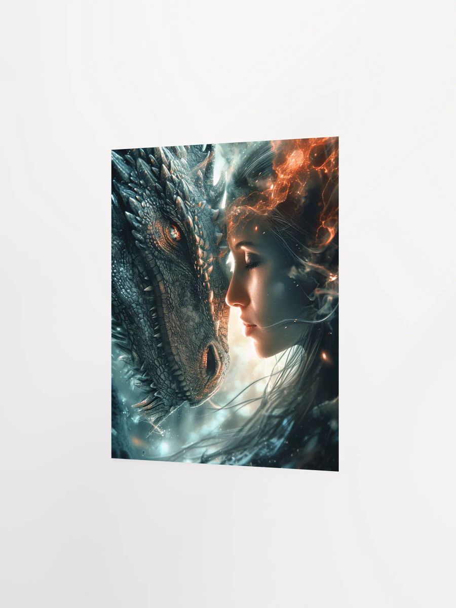 Girl connecting with her dragon 01 - Poster product image (11)