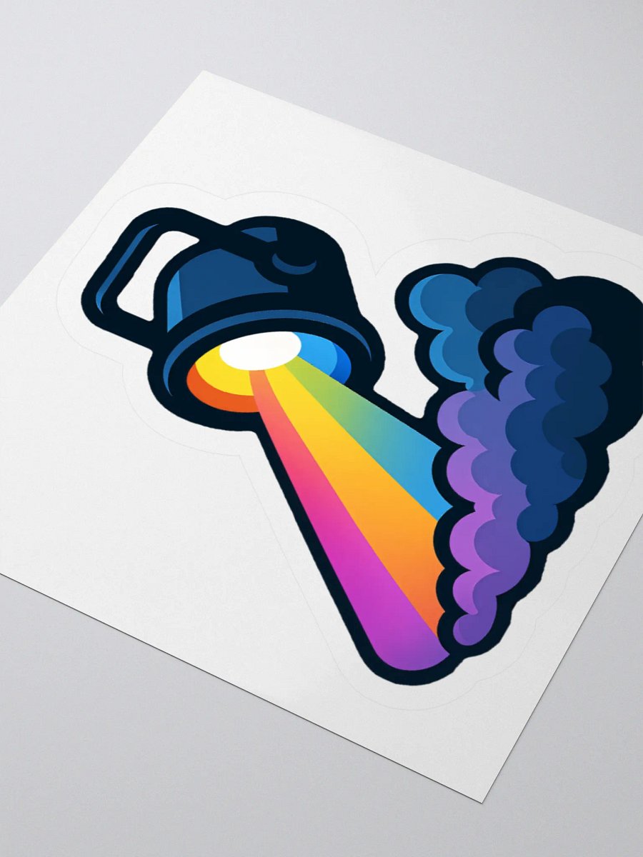Theatrically Jerry: Rainbow Stage Light Fog Sticker product image (7)