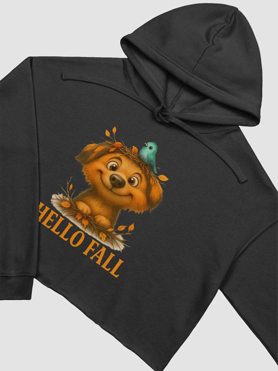 Cheerful Fall Dog Crop Hoodie product image (3)