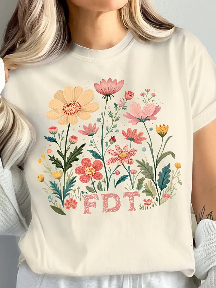 Floral FDT T-Shirt product image (1)