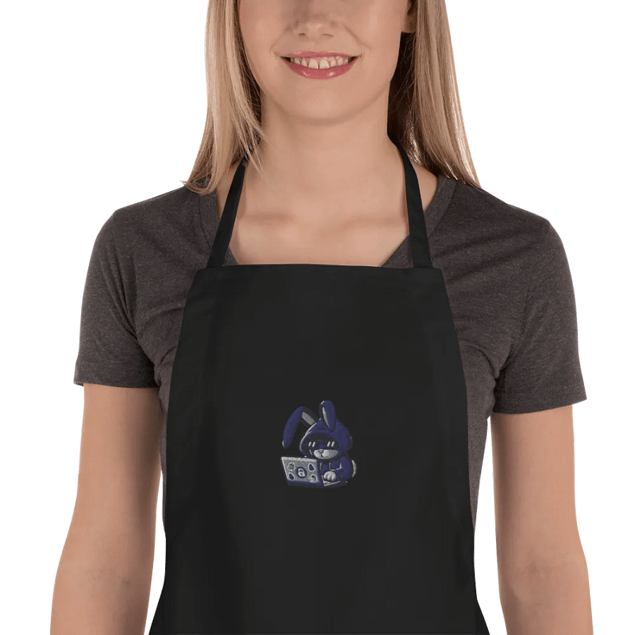Stealth bun embroidered apron product image (1)