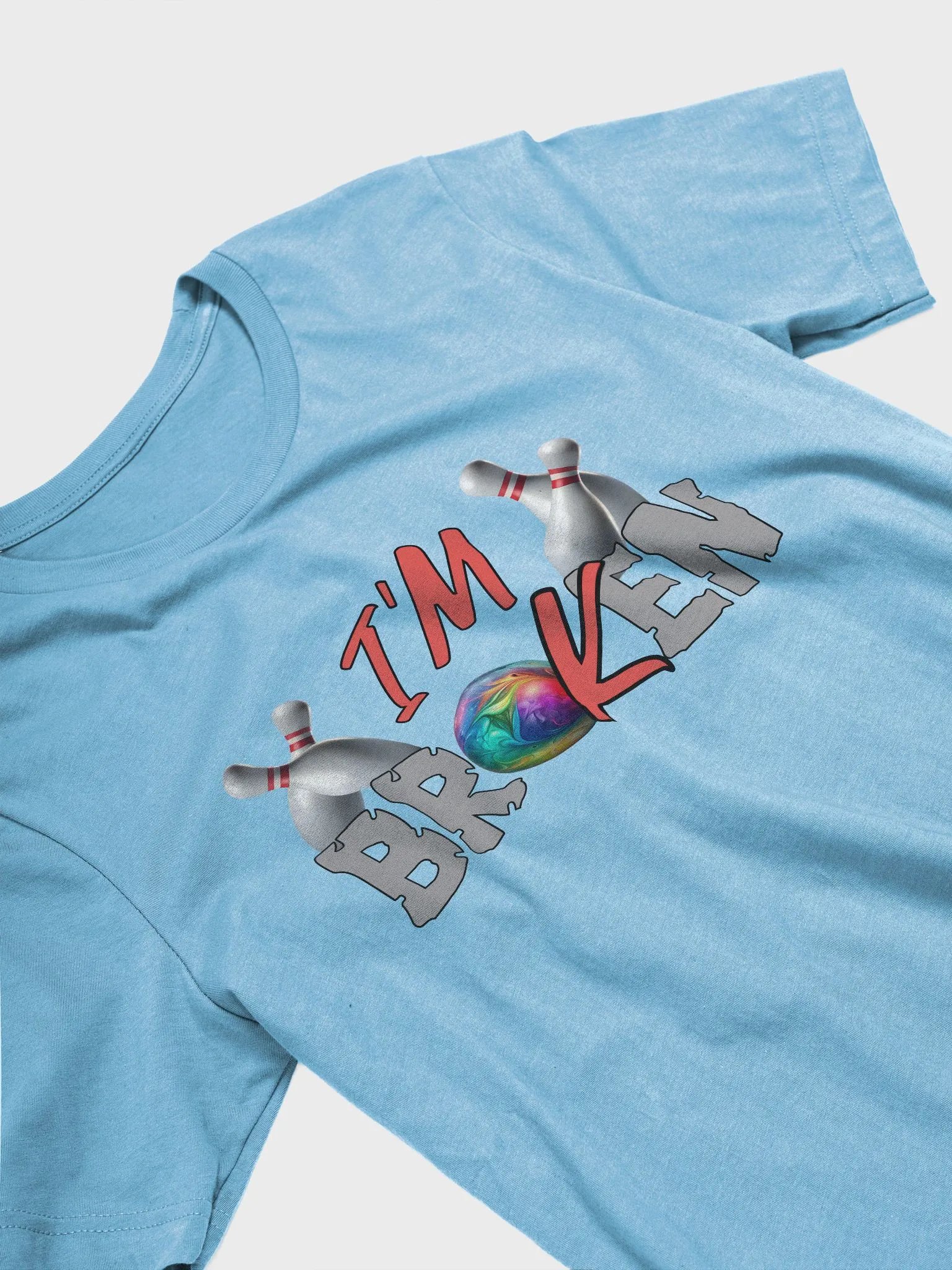 Im Broken Im Ok Bowling Strikes T-Shirt product image (2)