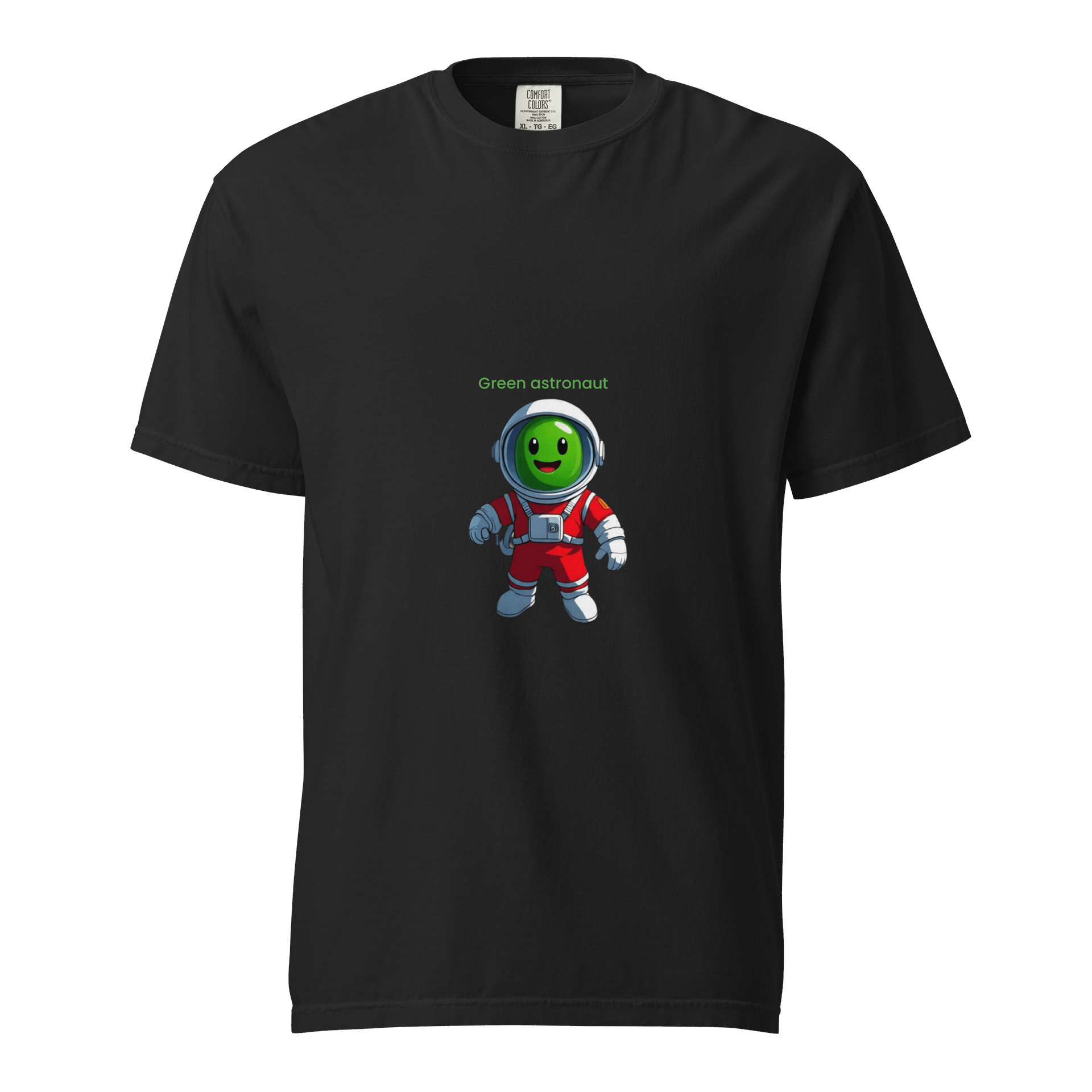 Cheerful Green Astronaut T-Shirt product image (1)