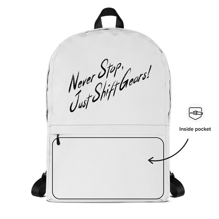 Never Stop, Just Shift Gears! - All-Over Print Backpack product image (2)