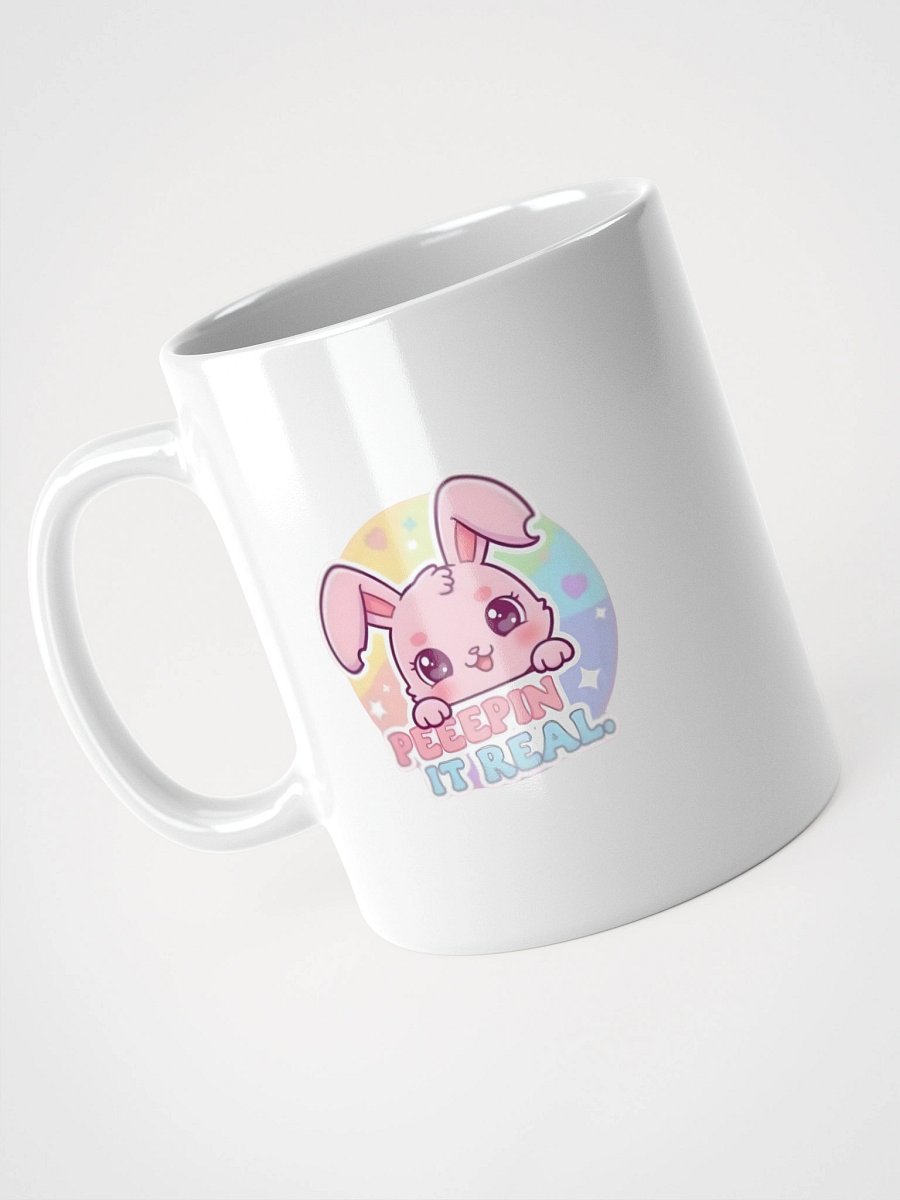 White Glossy Mug Peepin product image (9)