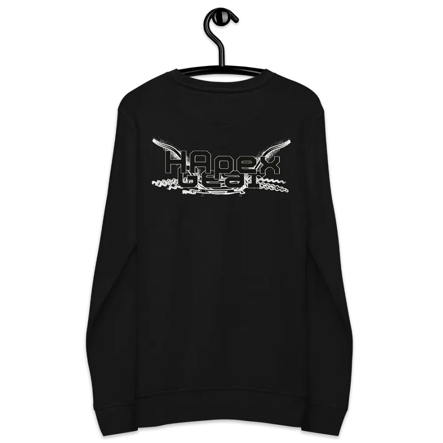Unisex Organic Sweatshirt - Black HApex Gear Black Logo product image (7)