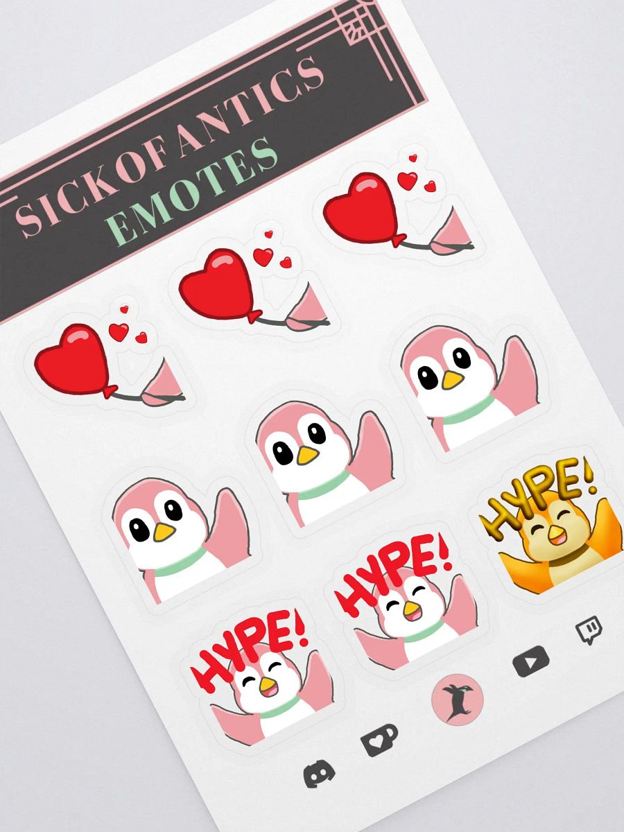 sic- Emote Sticker Set 1 (v1) product image (1)
