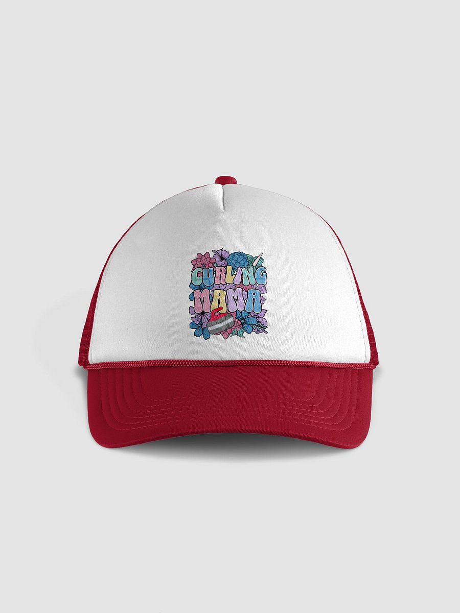 Curling Mama Floral Trucker Hat product image (5)