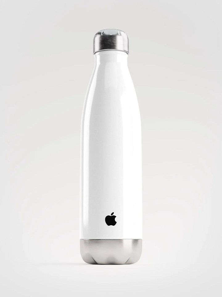 Apple branded temperature retention water bottle - White Version product image (1)