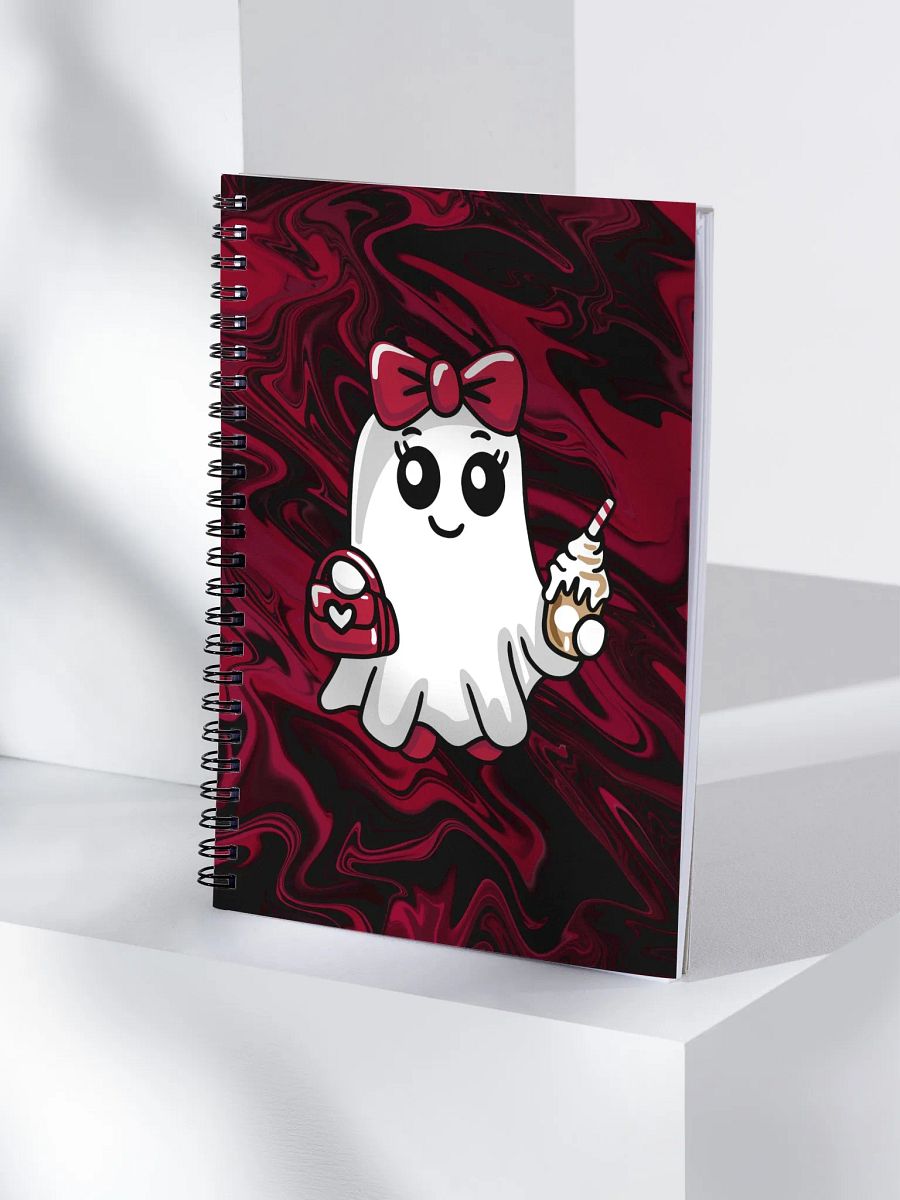 Stylish Ghost Dotted Spiral Notebook product image (3)