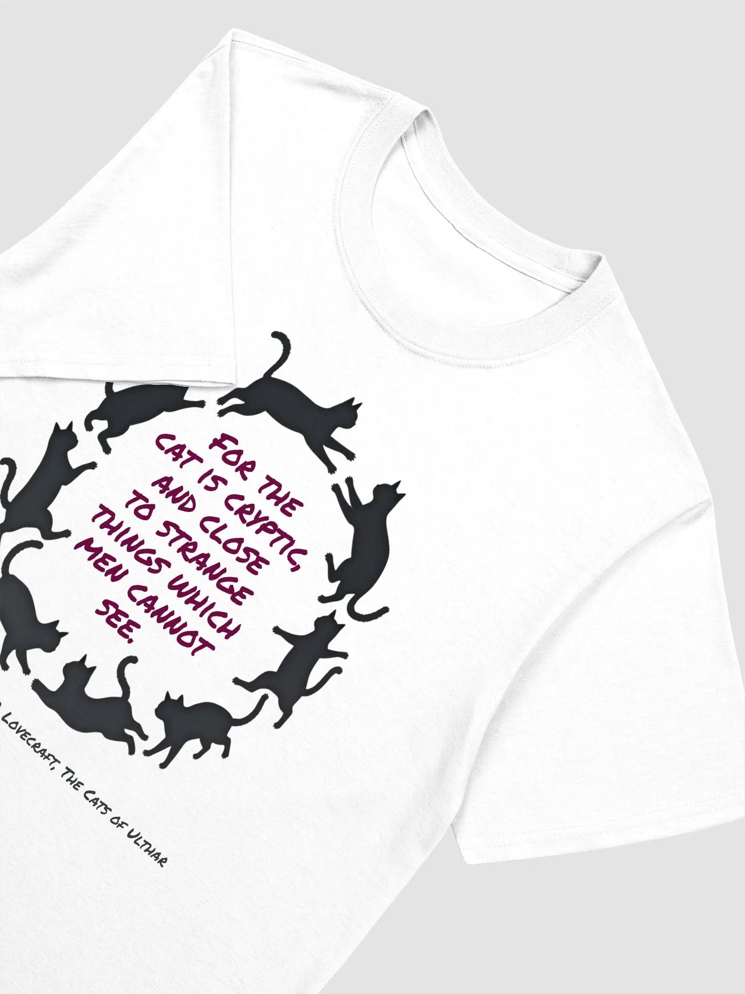 For the Cat Lovecraft T-Shirt product image (3)