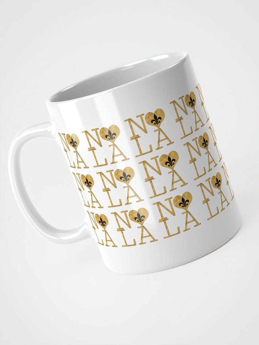 I LOVE NOLA **LEGACY MUG** (GOLD WRAP FULL OUTLINE INFINITY WALL) product image (9)