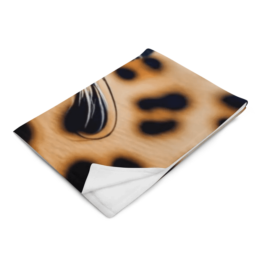 Big Cat 3D Leopard Print Design Throw Blanket product image (4)