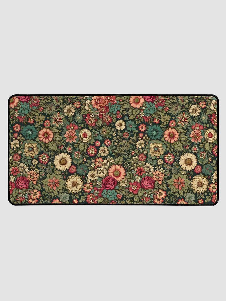 Desk Mat (31.5x15.5 inches) - Wilted Boho Floral Design product image (1)