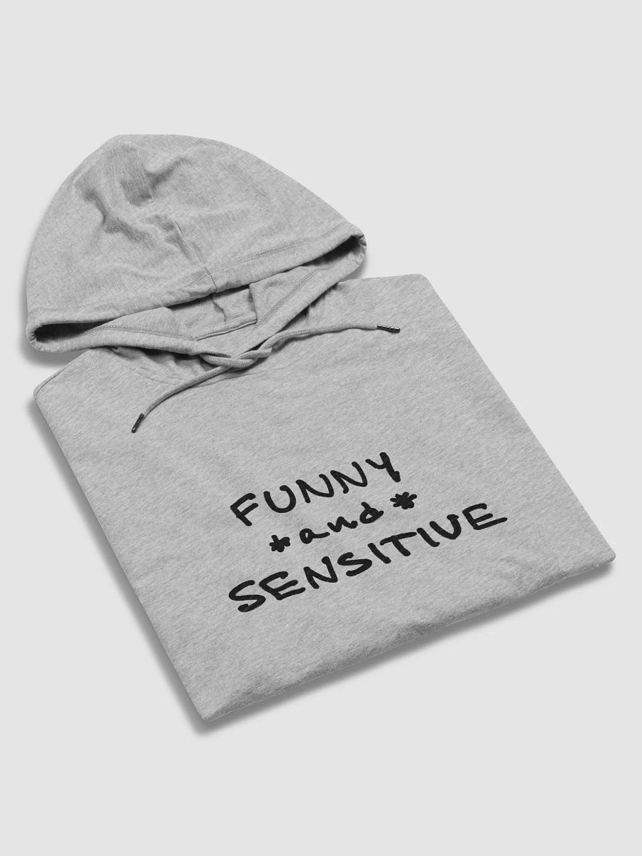 FUNNY *and* SENSITIVE printed lightweight hoodie product image (5)