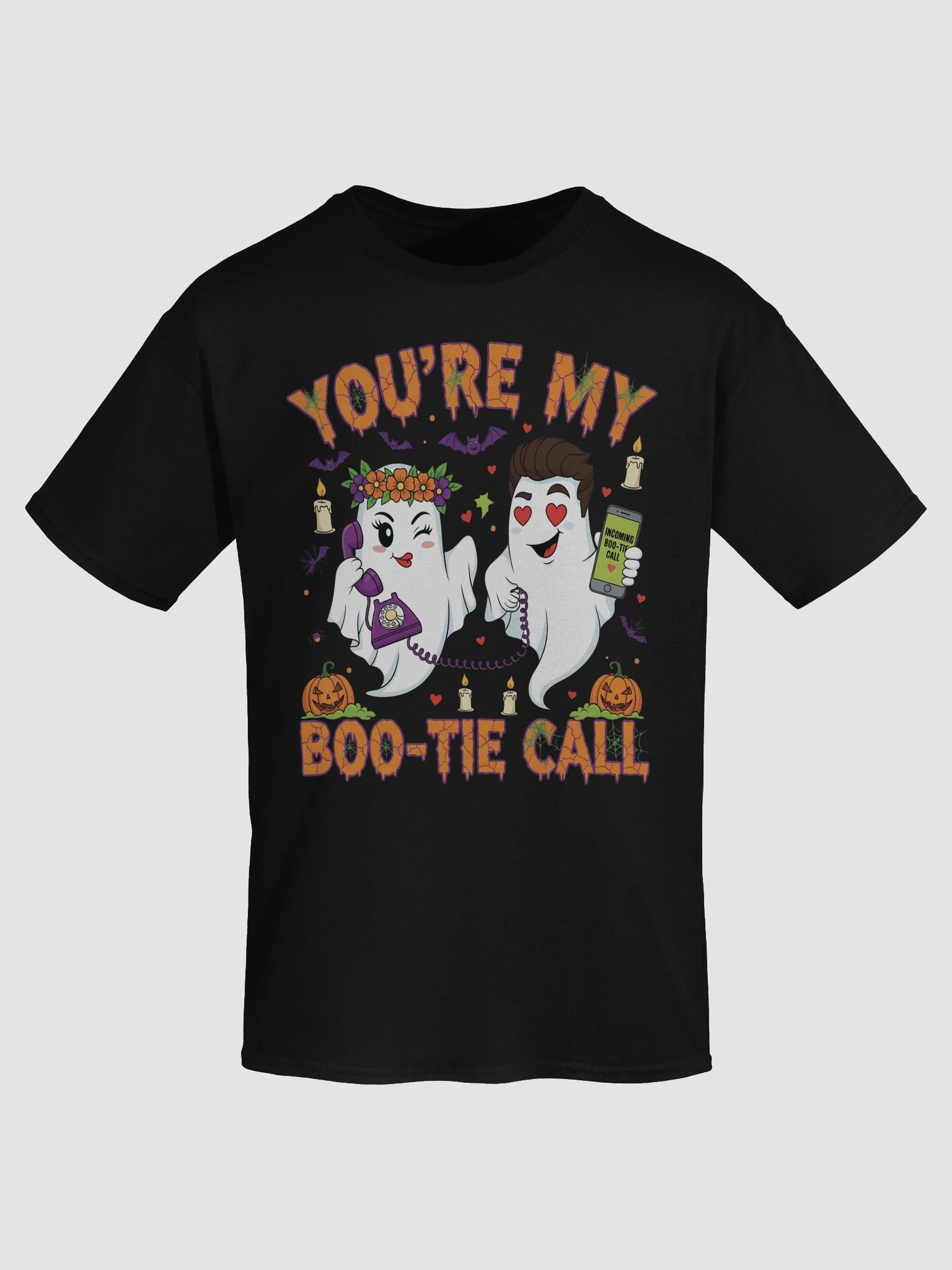 Boo-Tie Call Ghosts Halloween T-Shirt product image (25)