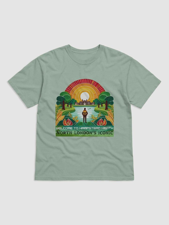 Hampstead Heath Retro Travel Poster T-Shirt product image (2)