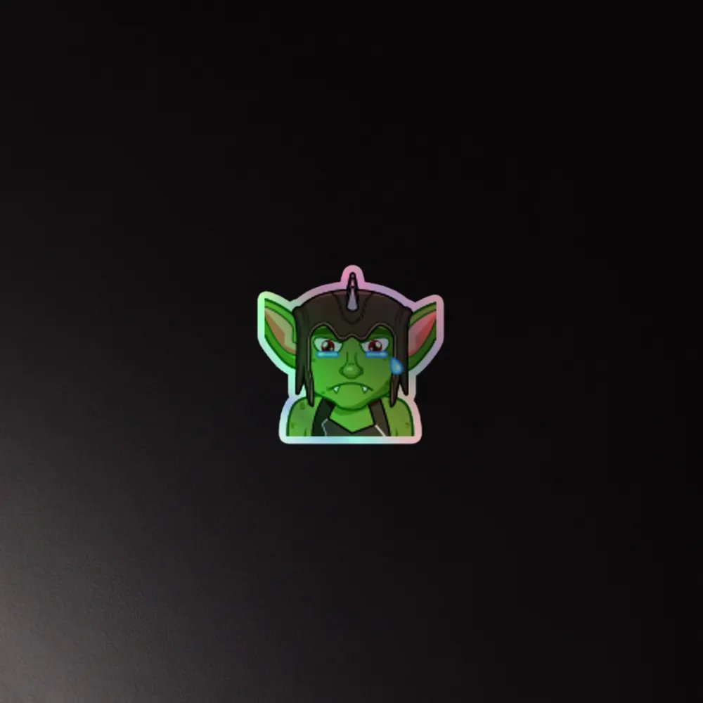 Sad Holographic Sticker product image (4)