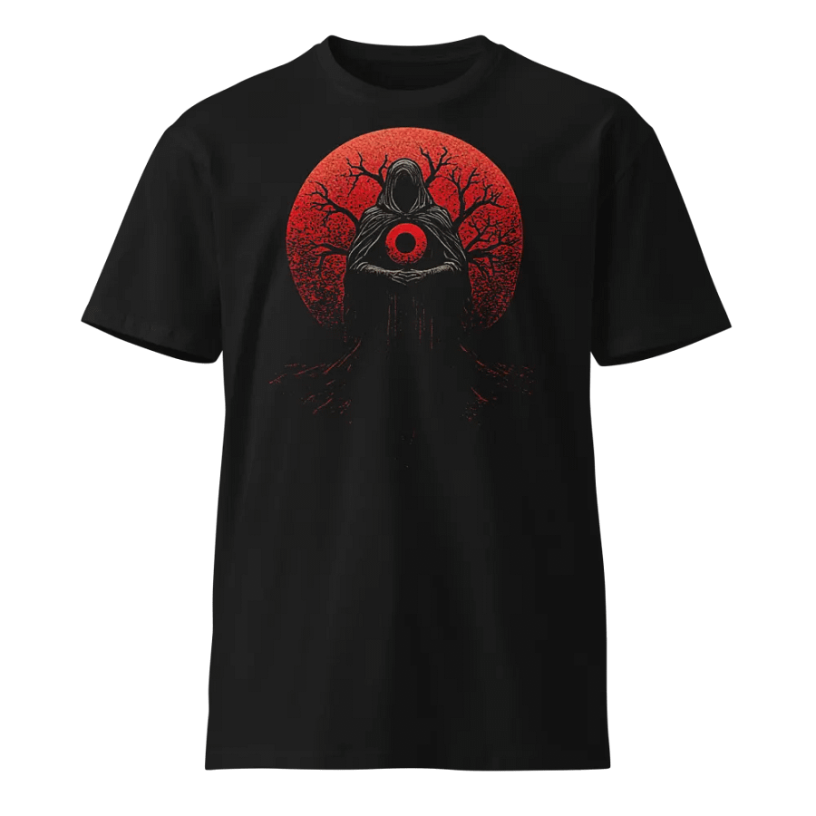Hooded Wraith in Blood Moon + AS Colour Unisex Premium T-Shirt product image (1)