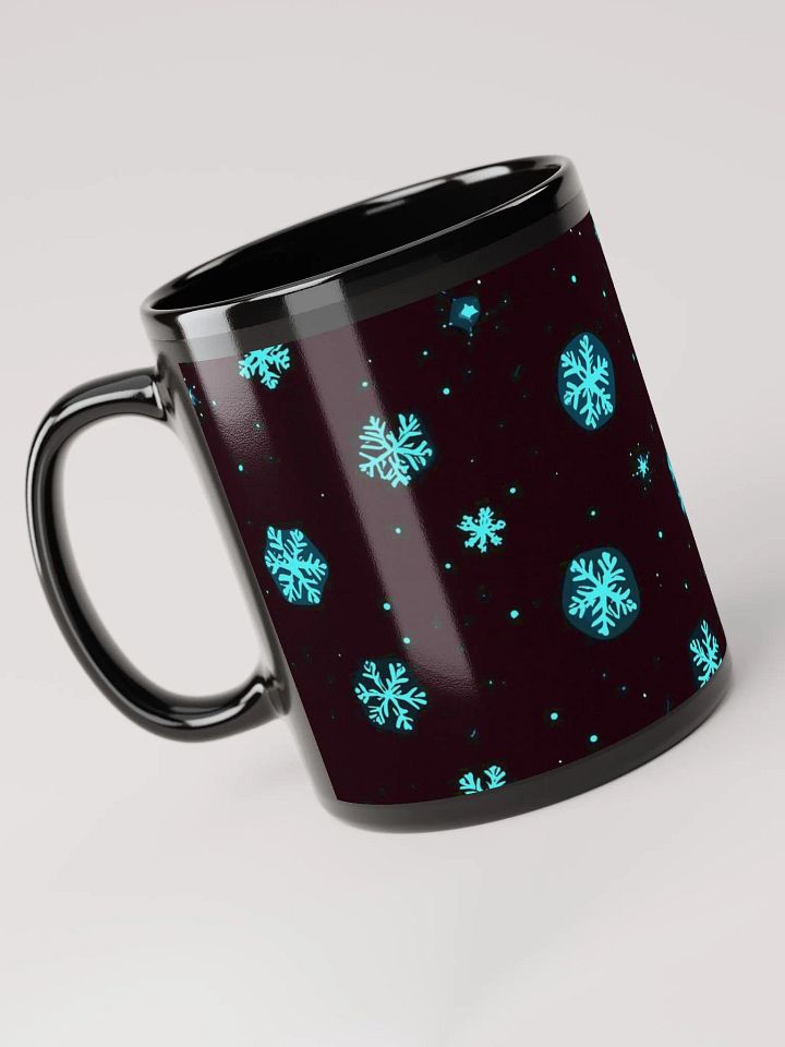 Starry Snowflake Black Mug product image (1)