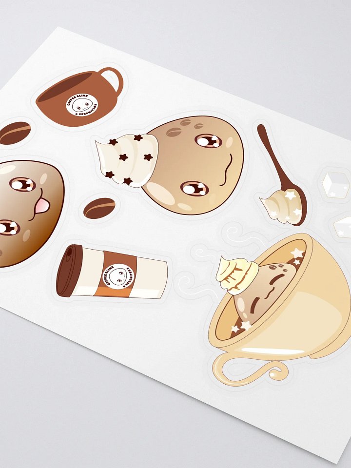 Coffee Slime Sticker Sheet product image (2)