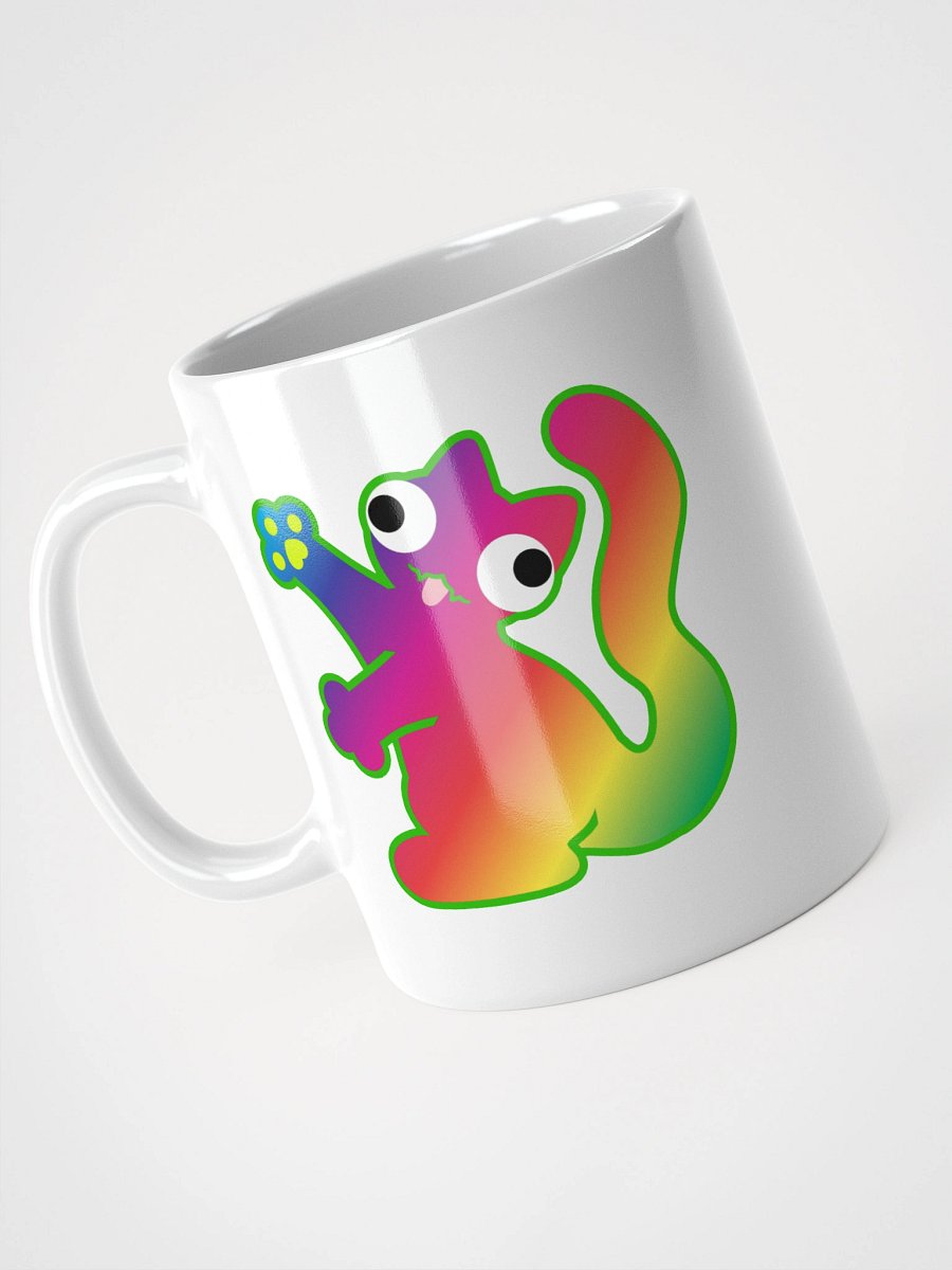 White Mug - Rainbow DerpCat II product image (3)