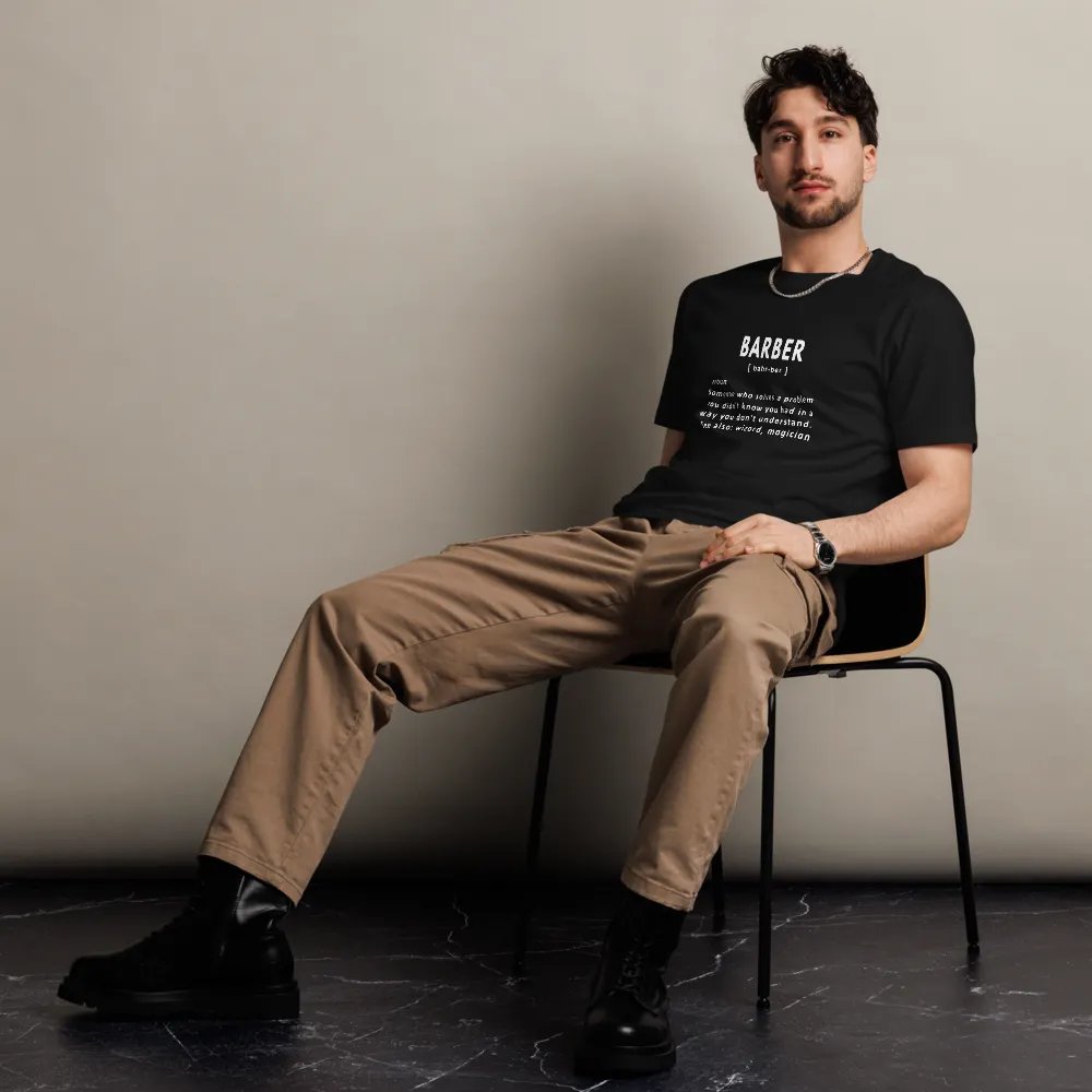 Barber Funny Noun Definition Unisex Premium T-Shirt product image (5)