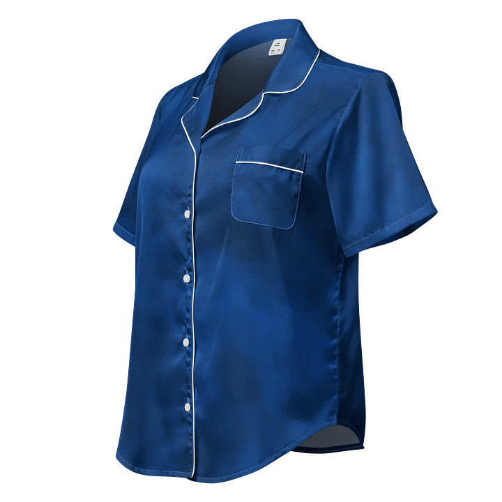 Midnight Blue Dream Women's Pajama Top Short Sleeve product image (1)