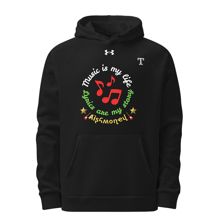 Musical Notes and Stars Unisex Hoodie Aishmoney product image (1)