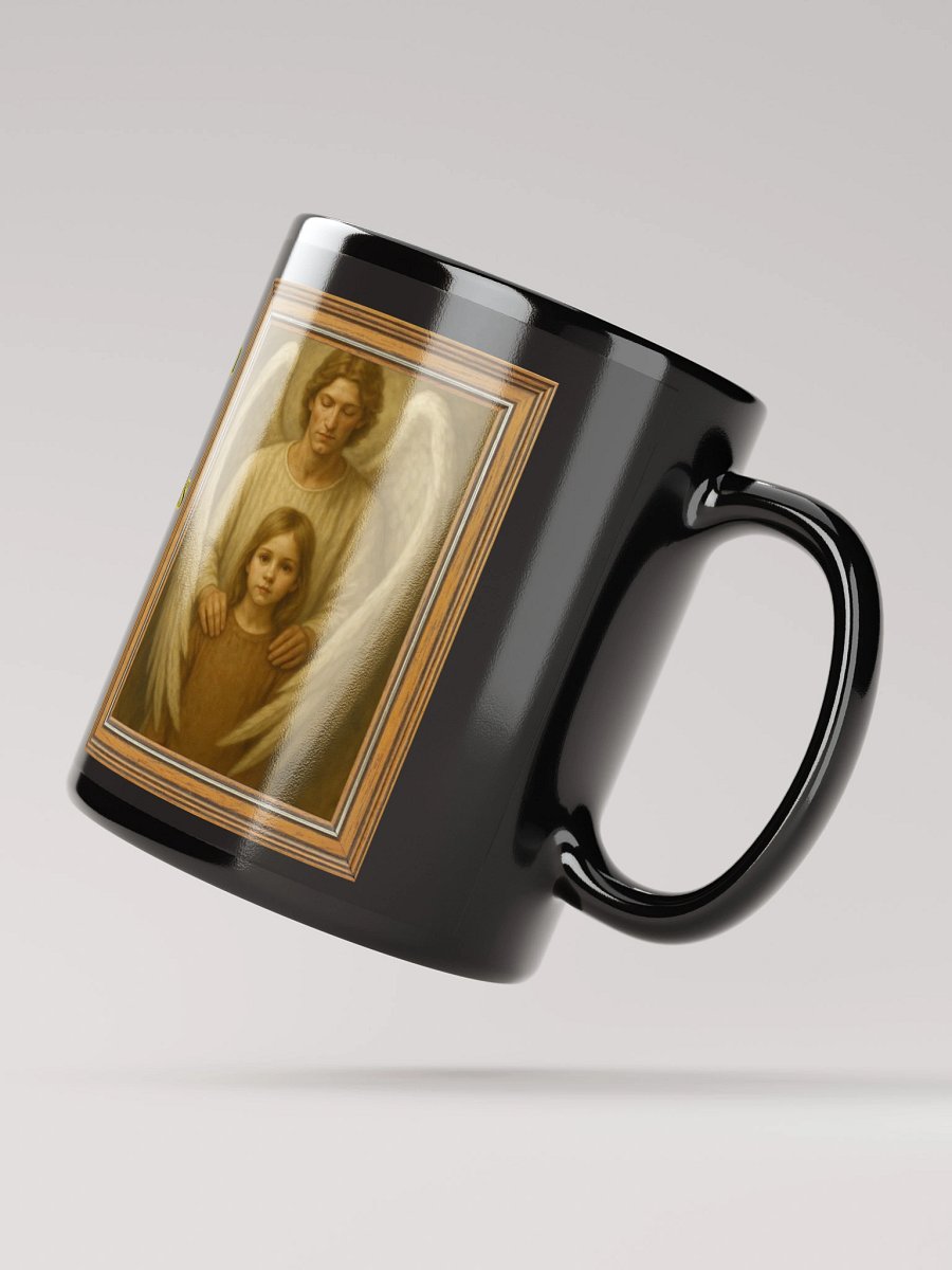 Angels Watch Over Them (Female) Glossy Black Mug product image (2)