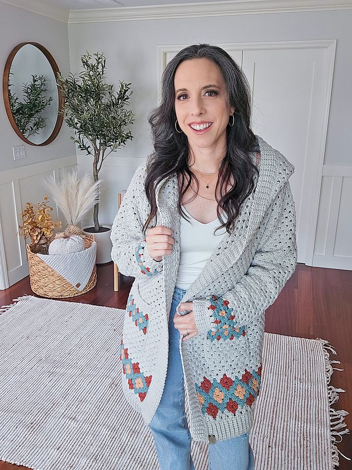 Gemstone Granny Crochet Cardigan Pattern product image (1)