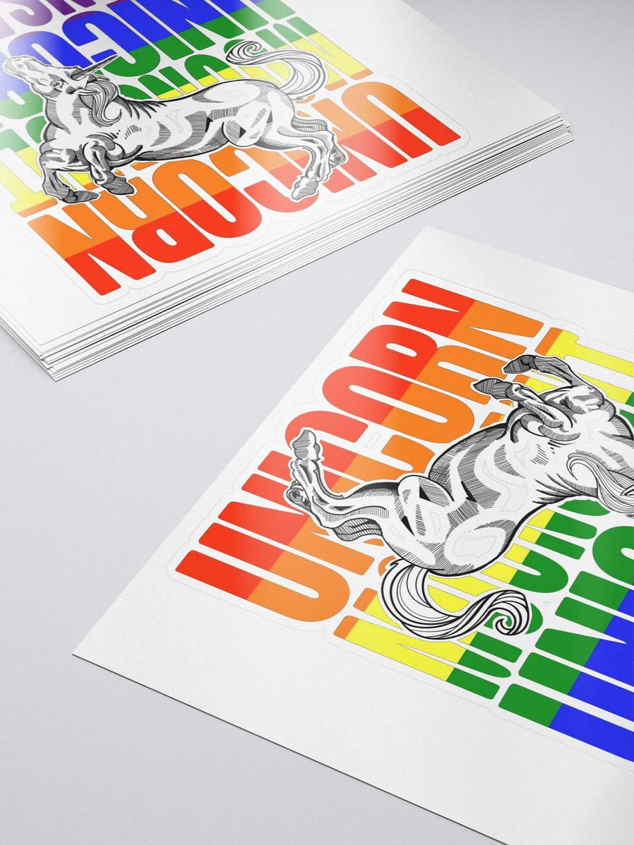 Unicorn Moonsault rainbow sticker product image (5)