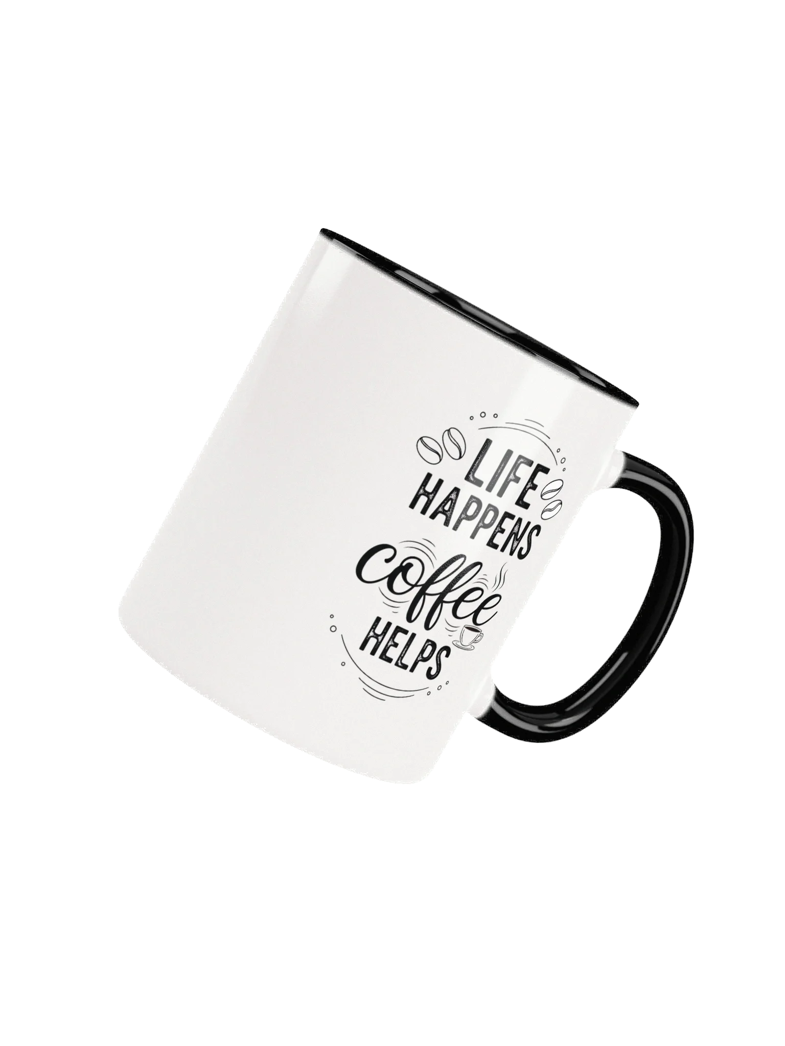 Life Happens Coffee Helps Mug – Funny Inspirational Coffee Cup for Daily Boost | Perfect Gift for Coffee Lovers product image (4)