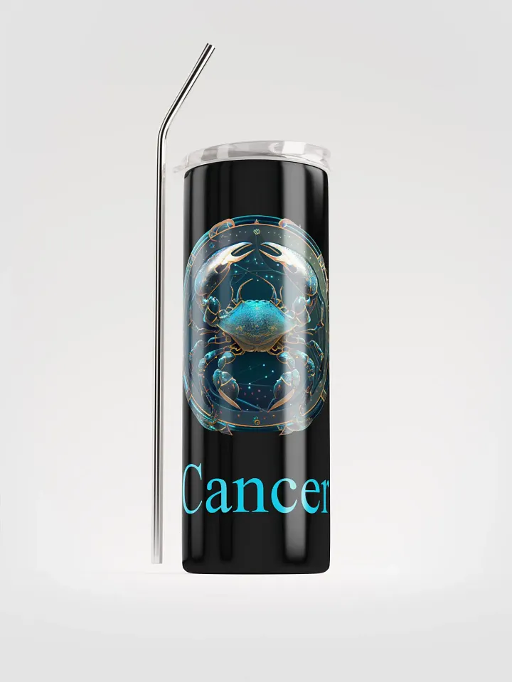 Cancer Zodiac Stainless Steel Tumbler: Embrace Cosmic Comfort! ♋ product image (1)