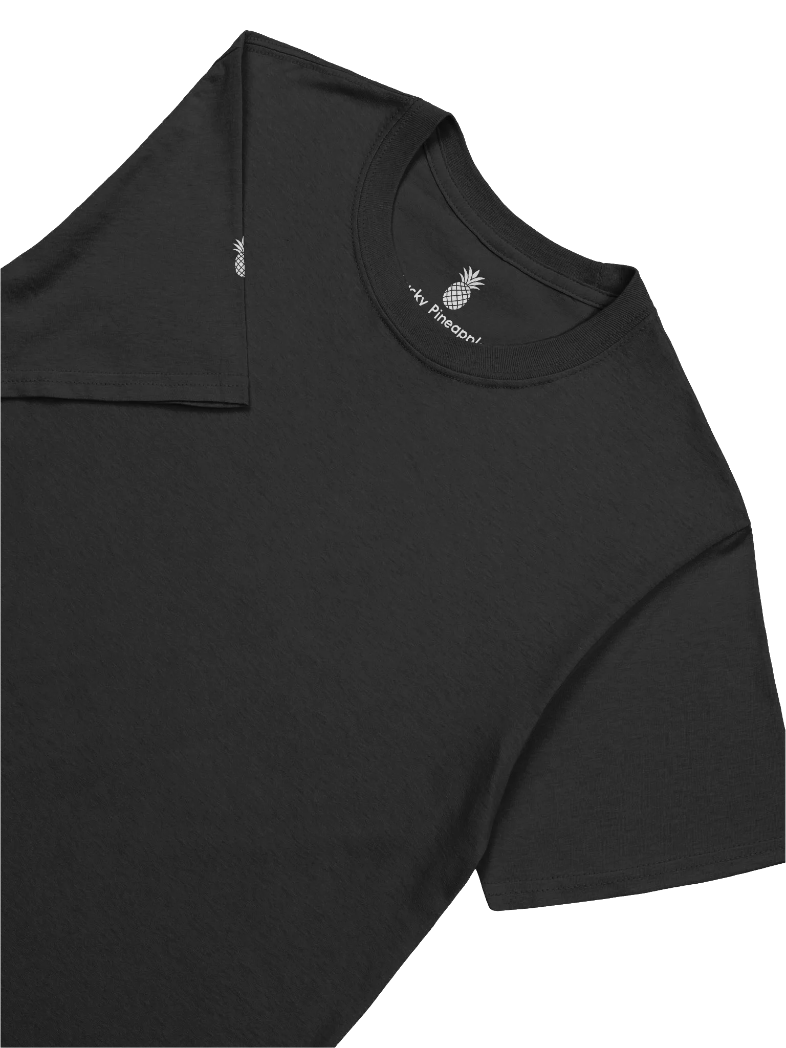 Relaxed Fit Lightweight Lucky Pineapple® Minimalist Sleeve Solid Color Unisex T-Shirt (Black & Dark Colors) product image (50)