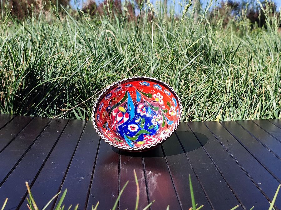 Handcrafted 12cm Ceramic Bowl – Unique Artisanal Pottery for Home Decor product image (4)