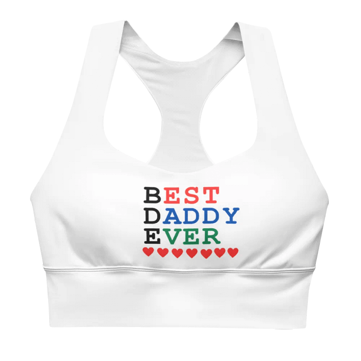 Best Daddy Ever Longline Sports Bra product image (1)