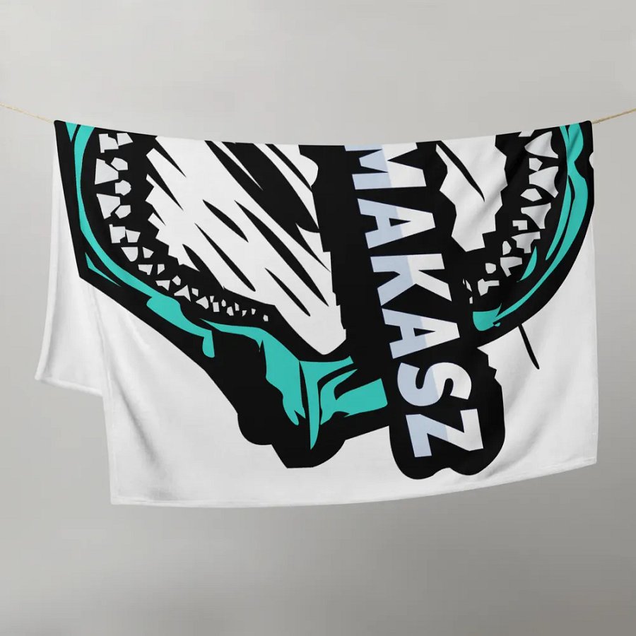 Aqua Shark Bite Throw Blanket product image (21)
