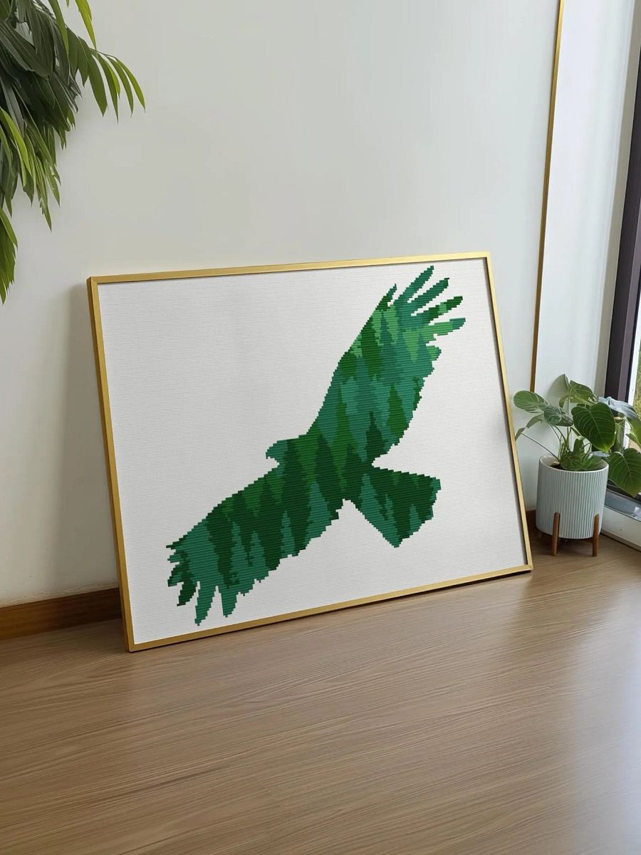 Green Eagle Tree Silhouette product image (4)