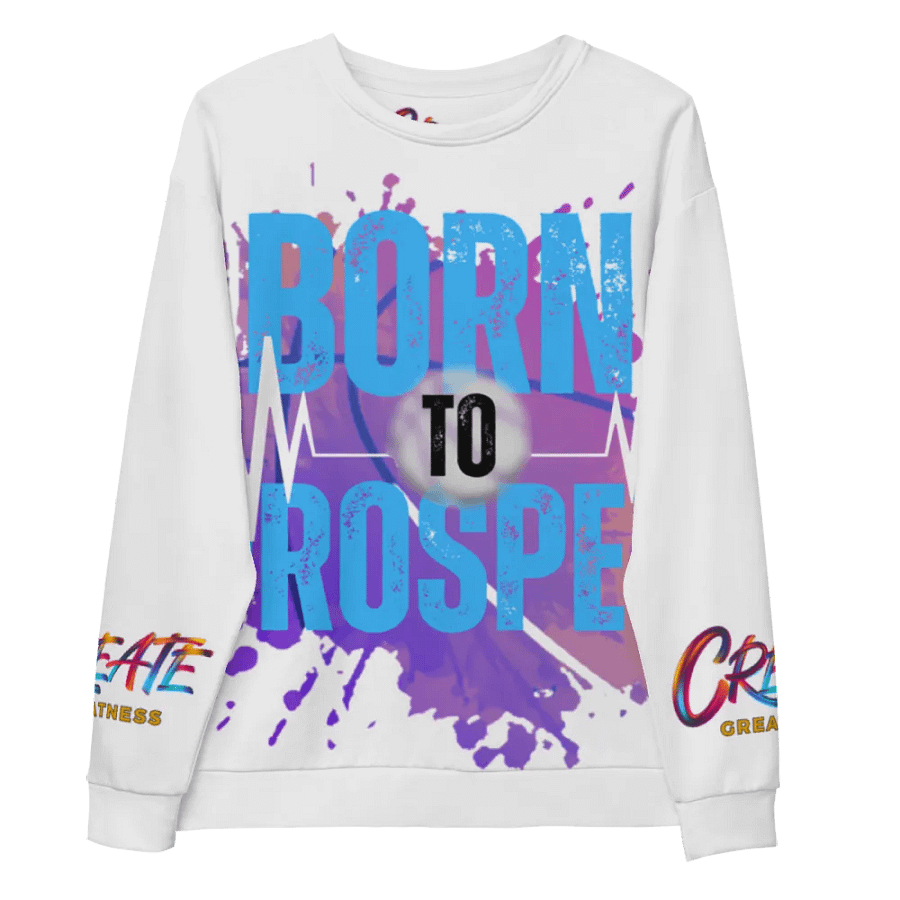 Born to Prosper Vibrant Visionary All-Over Print Sweatshirt product image (8)