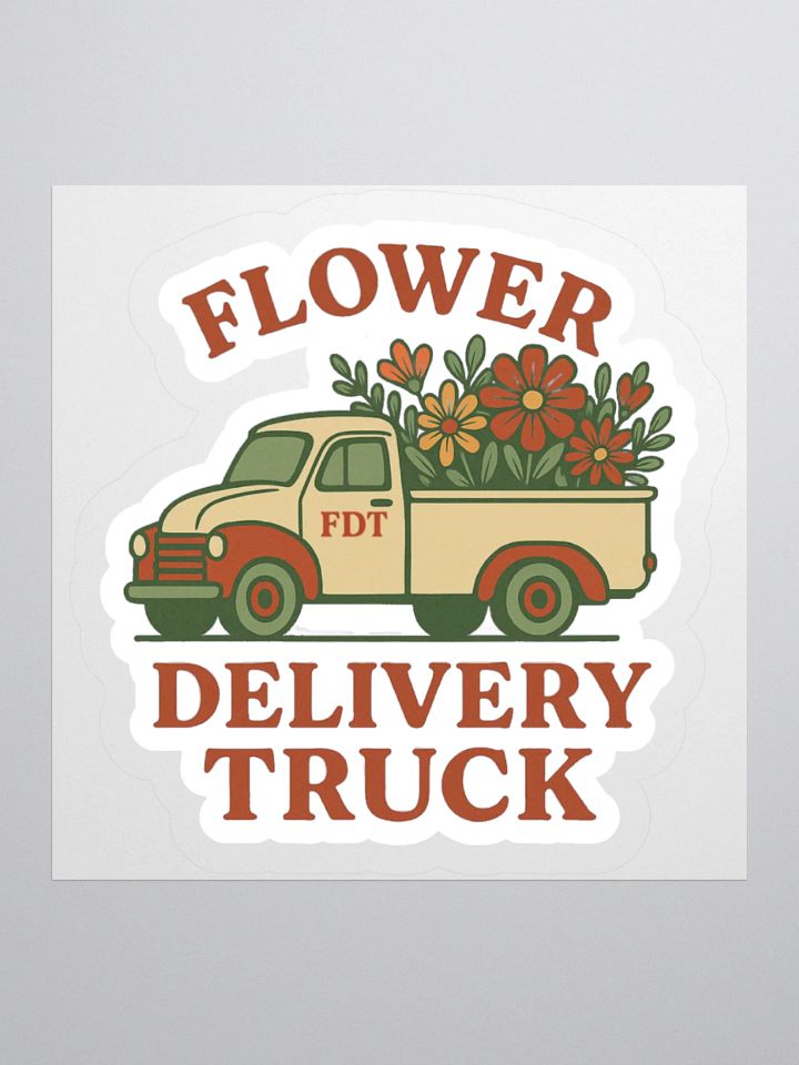 FDT Flower Delivery Truck Sticker product image (1)