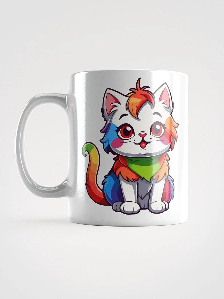 Cute Rainbow Color Cat 8 , Mug product image (12)